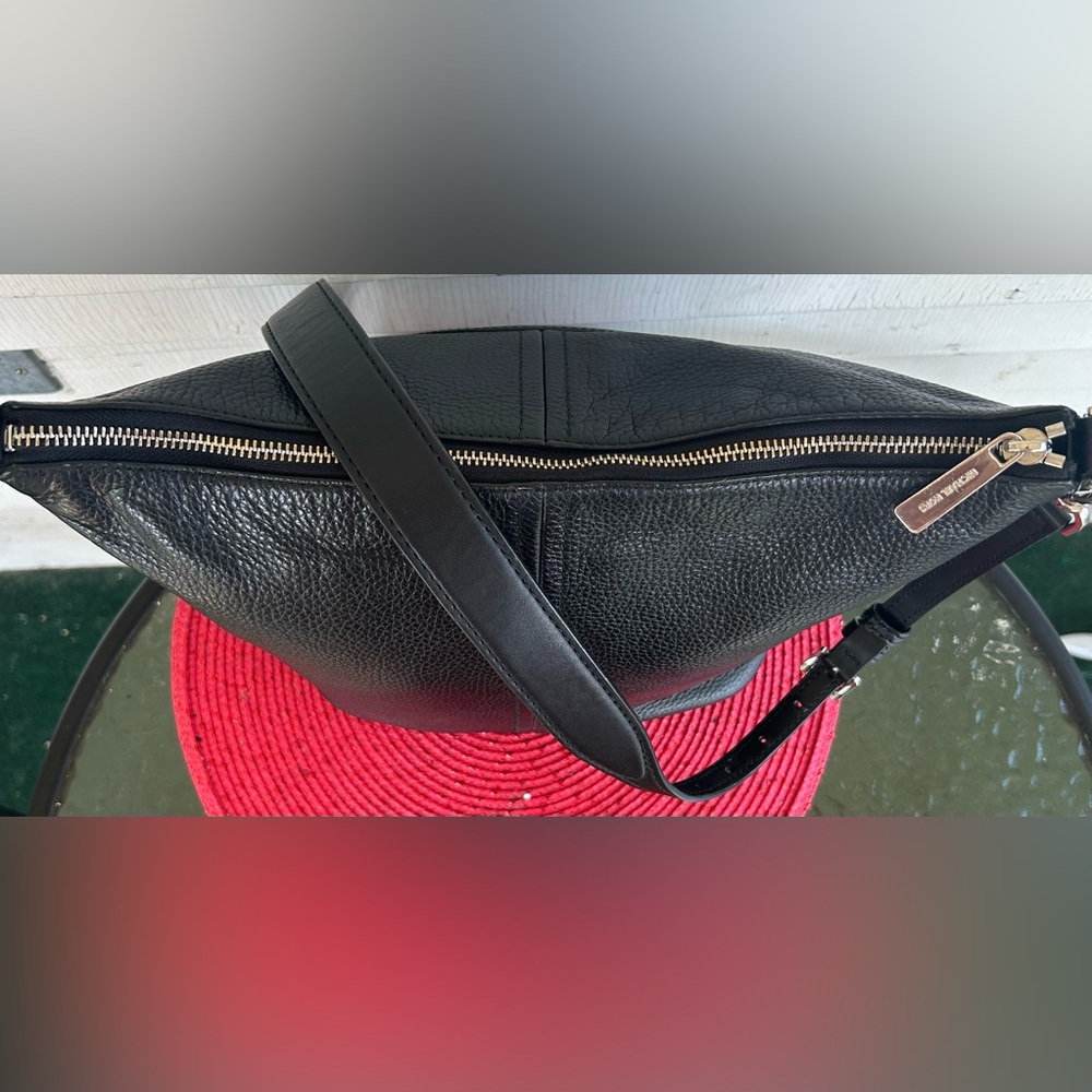 MICHAEL KORS PEBBLED LEATHER  FULTON SPORT CROSSBODY MESSENGER BAG. PRISTINE! - Picture 7 of 13